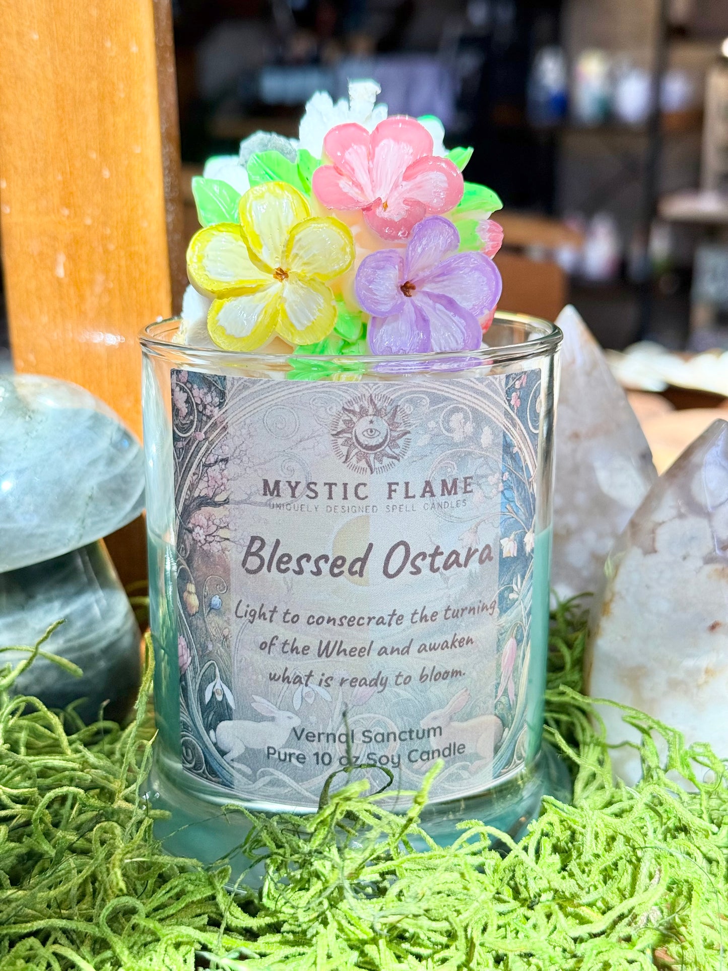 Blessed Ostara Ritual Candle